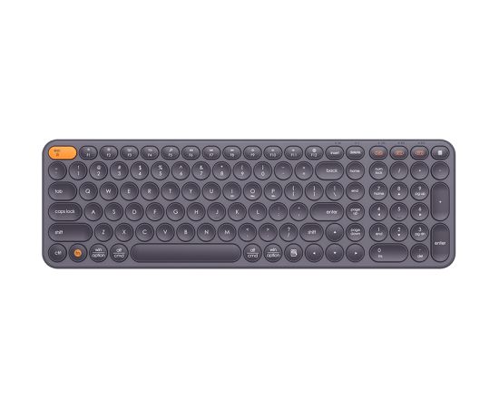 Baseus Bezvadu trīs režīmu klaviatūra 2.4G / Bluetooth K01B, pelēka