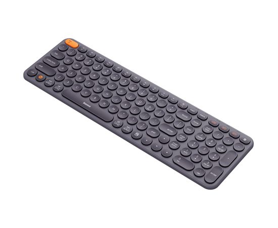 Baseus Bezvadu trīs režīmu klaviatūra 2.4G / Bluetooth K01B, pelēka