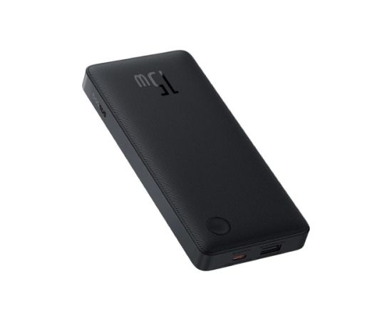 LiPo Powerbank 10000mAh 15W USB + USB-C Airpow Lite melns BASEUS