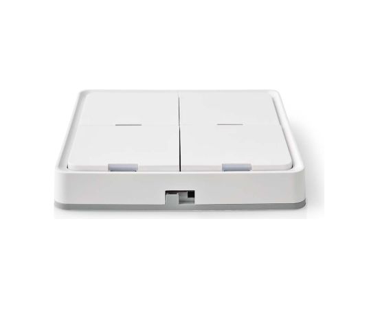 Nedis SmartLife Zigbee bezvadu sienas slēdzis, prorgammable, 12 komandas, CR2430, balts