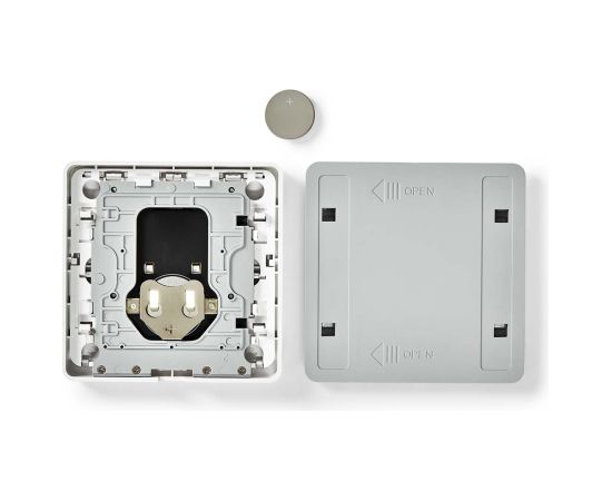 Nedis SmartLife Zigbee bezvadu sienas slēdzis, prorgammable, 12 komandas, CR2430, balts