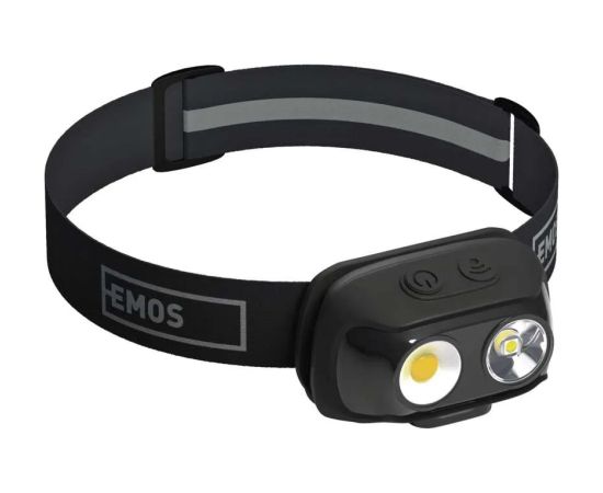 Emos COB LED uzlādējams galvas lukturis P3542, 500 lm, 130 m, litija pols 1200 mAh