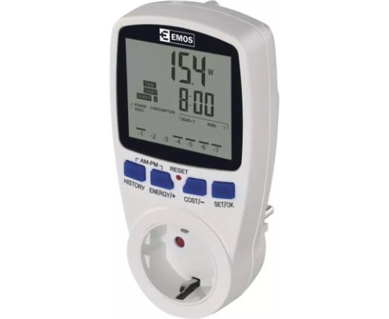 Enerģijas skaitītājs, Power metter, Wattmeter, 230Vac, 16A, EMOS