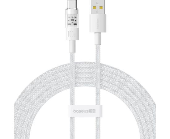 Baseus Gem USB A to USB C fast charging cable 2 m 100 W White