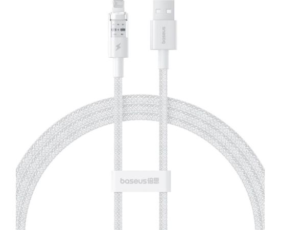 Baseus Gem USB to IP 2.4A fast charging cable 1 m White