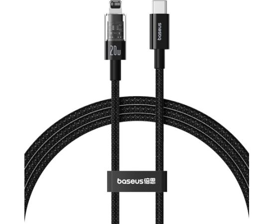 Baseus Gem USB-C to iP fast charging cable 1 m 20 W Black