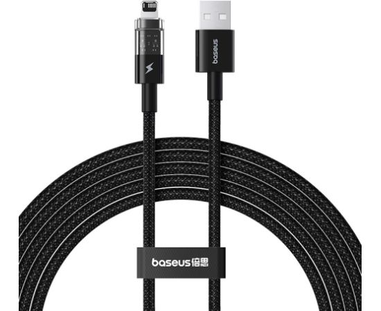 Baseus Gem USB to IP 2.4A fast charging cable 2 m Black