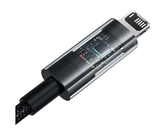 Baseus Gem USB to IP 2.4A fast charging cable 2 m Black