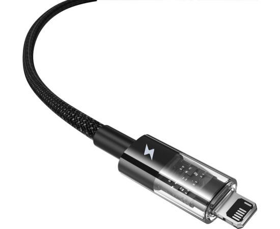 Baseus Gem USB to IP 2.4A fast charging cable 1 m Black