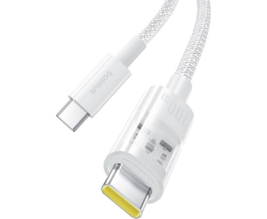 Baseus Gem USB C to USB C fast charging cable 2 m 100 W White