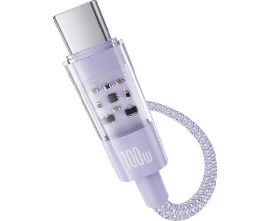 Baseus Gem USB A to USB C fast charging cable 1 m 100 W Purple