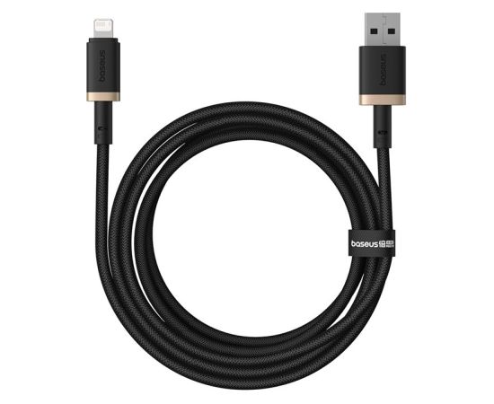 Baseus Dura Type A to IP 2.4A 2 m fast charging cable Black, Gold