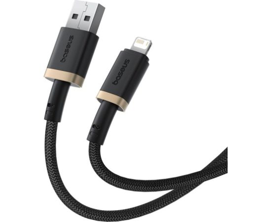 Baseus Dura Type A to IP 2.4A 2 m fast charging cable Black, Gold