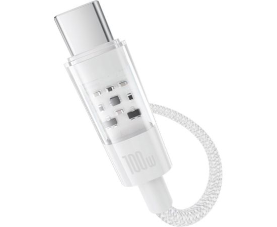 Baseus Gem USB A to USB C fast charging cable 1 m 100 W White