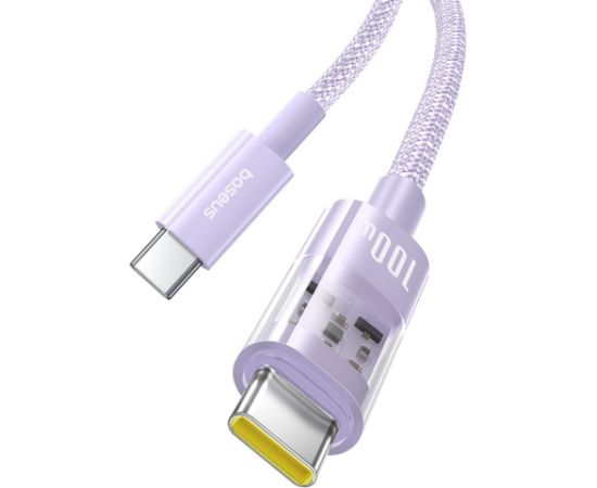 Baseus Gem USB C to USB C fast charging cable 2 m 100 W Purple