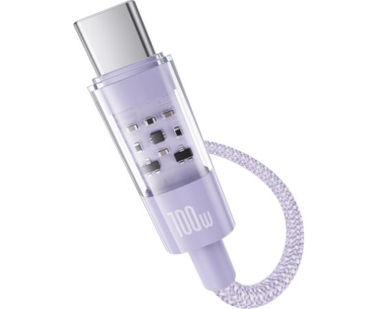 Baseus Gem USB C to USB C fast charging cable 2 m 100 W Purple