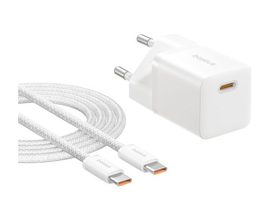 Baseus P10110909213-01 USB-C GaN5 mini 25W mains charger White