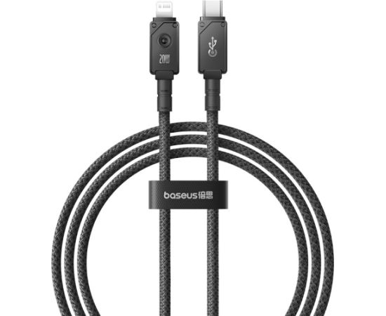 Baseus Unbreakable USB C to iP cable 1 m 20 W Black