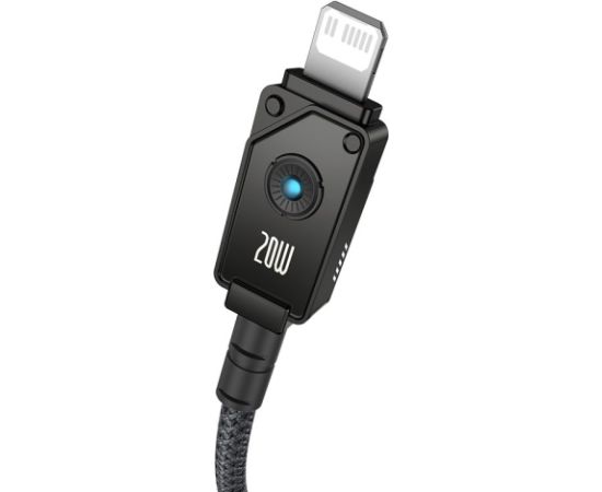 Baseus Unbreakable USB C to iP cable 1 m 20 W Black