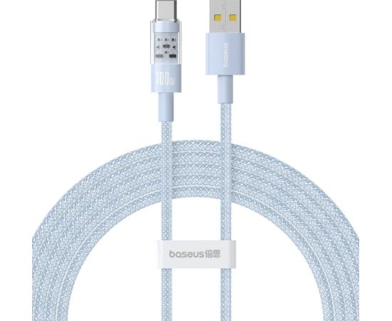 Baseus Gem USB A to USB C fast charging cable 2 m 100 W Blue