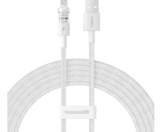 Baseus Gem USB to IP 2.4A fast charging cable 2 m White