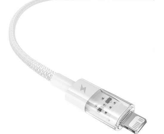 Baseus Gem USB to IP 2.4A fast charging cable 2 m White