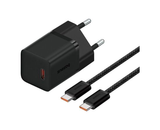 Baseus P10110902113-01 USB-C GaN5 mini 30W mains charger Black