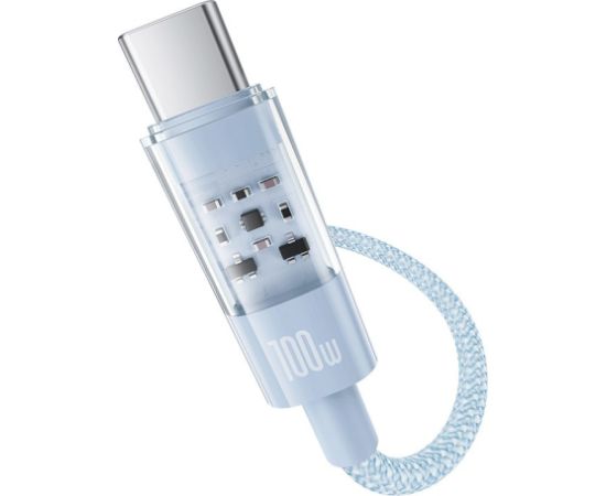 Baseus Gem USB A to USB C fast charging cable 1 m 100 W Blue