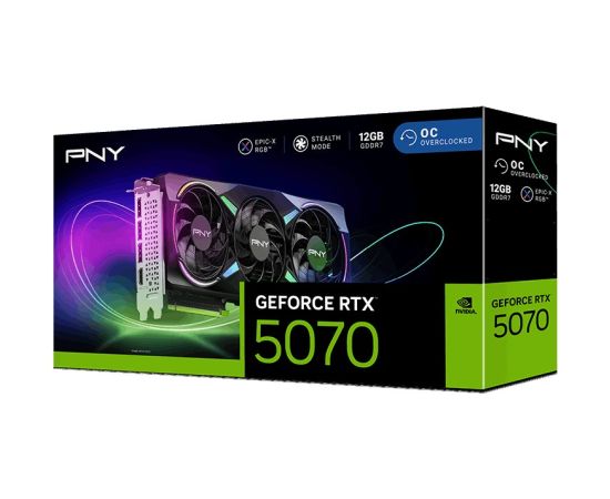 Pny Technologies PNY GeForce RTX 5070 EPIC-X RGB OC NVIDIA 12 GB GDDR7