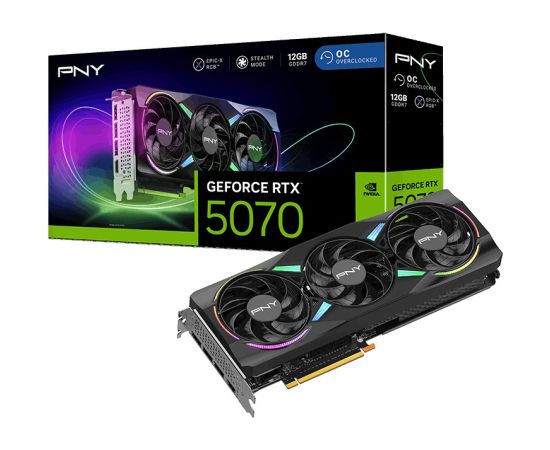 Pny Technologies PNY GeForce RTX 5070 EPIC-X RGB OC NVIDIA 12 GB GDDR7