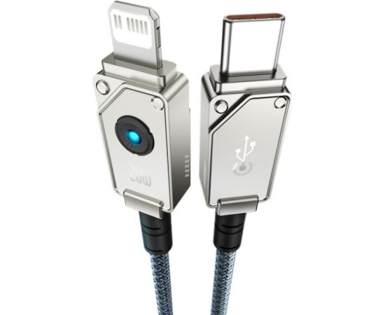 Baseus Unbreakable USB C to iP cable 1 m 20 W White