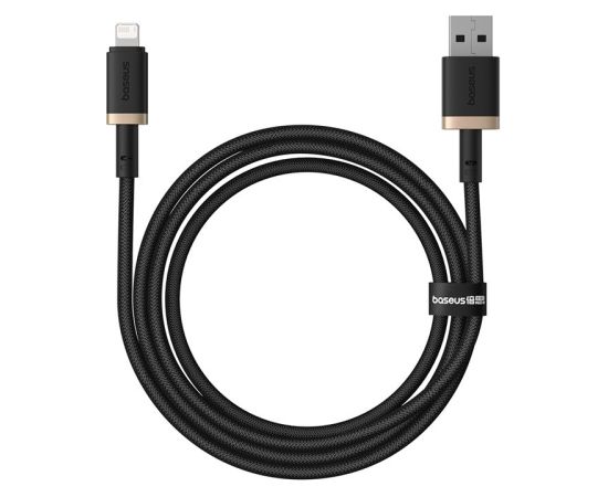 Baseus Dura Type A to IP 2.4A fast charging cable Black, Gold
