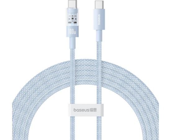 Baseus Gem USB C to USB C fast charging cable 2 m 100 W Blue