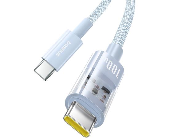 Baseus Gem USB C to USB C fast charging cable 2 m 100 W Blue