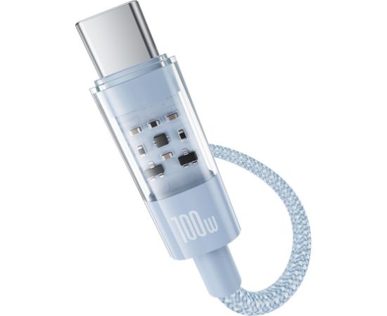 Baseus Gem USB C to USB C fast charging cable 2 m 100 W Blue