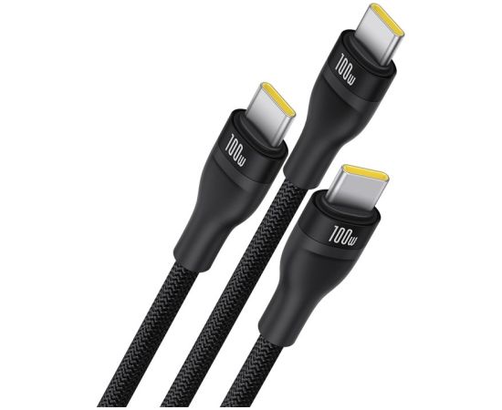 Baseus Flash Series Type C to C+C+C fast charging cable 480 Mbps Black