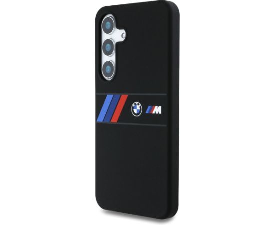 BMW Silicone Middle Tricolor Stripes MagSafe Aizsargapvalks Priekš Samsung Galaxy S25