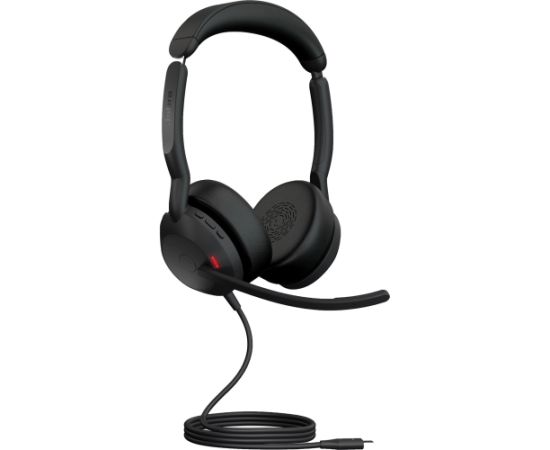 Jabra Evolve2 50, headset (black, stereo, UC, USB-C)