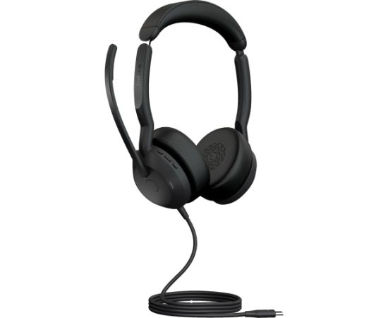 Jabra Evolve2 50, headset (black, stereo, UC, USB-C)