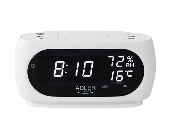 Budzik ADLER AD 1186 white