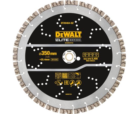 Dimanta griešanas disks DeWalt DT20464-QZ; 350 mm