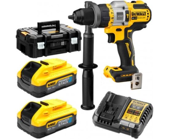 Akumulatora triecienurbjmašīna-skrūvgriezis DeWalt DCD999H2T-QW; 18 V; 2x5,0 Ah akum.