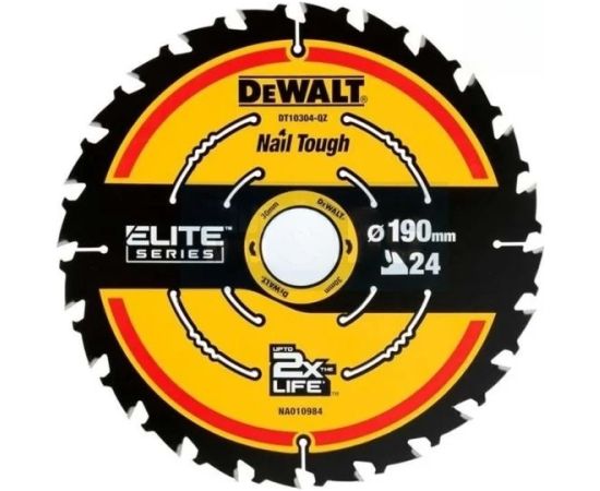 Griešanas disks kokam DeWalt DT10402-QZ; 190x30 mm; 24T