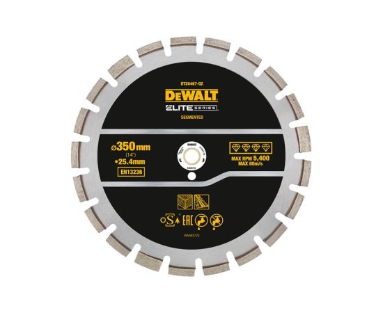 Dimanta griešanas disks DeWalt DT20467-QZ; 350 mm