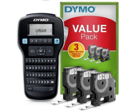 Etiķešu printeris DYMO LabelManager 160 (+ 3 sloksnes)