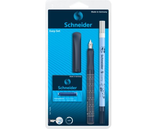 Tintes pildspalva SCHNEIDER ar maināmiem kārtridžiem Easy assorted