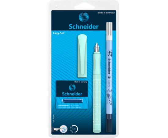 Tintes pildspalva SCHNEIDER ar maināmiem kārtridžiem Easy assorted