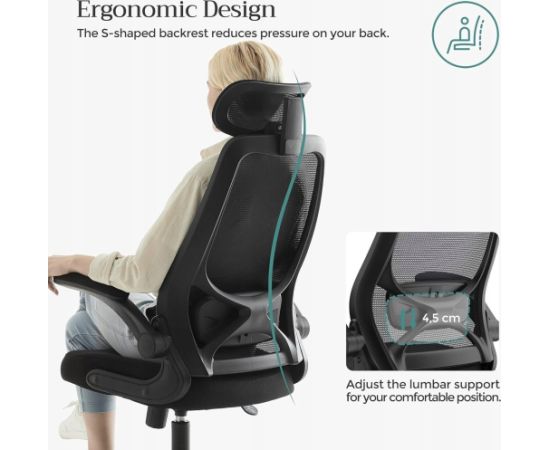 Songmics Fotel biurowy, fotel komputerowy, fotel ergonomiczny, Офисные стулья
