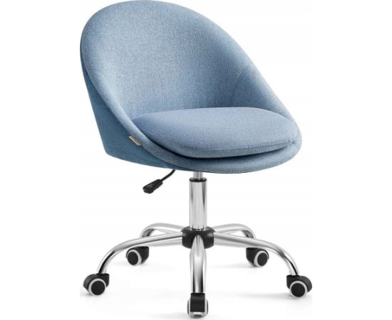 Krzesło biurowe Songmics Krzesło do biura domowego Obrotowe krzesło biurowe Wyściółka z pianki z regulacją wysokości Gabinet do sypialni Niebieski Офисные стулья