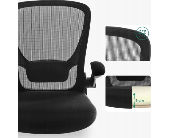 Krzesło biurowe Songmics Krzesło Biurowe, Krzesło Biurowe, Krzesło Obrotowe Z Siatki, Ergonomiczne Krzesło Komputerowe, Podparcie Lędźwiowe, Oscylacyjne Офисные стулья